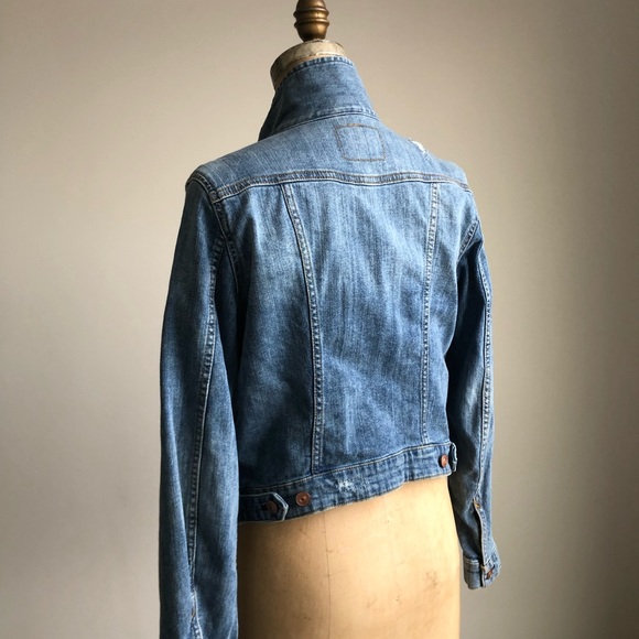 H&M Distressed Denim Jacket - Picture 5 of 8